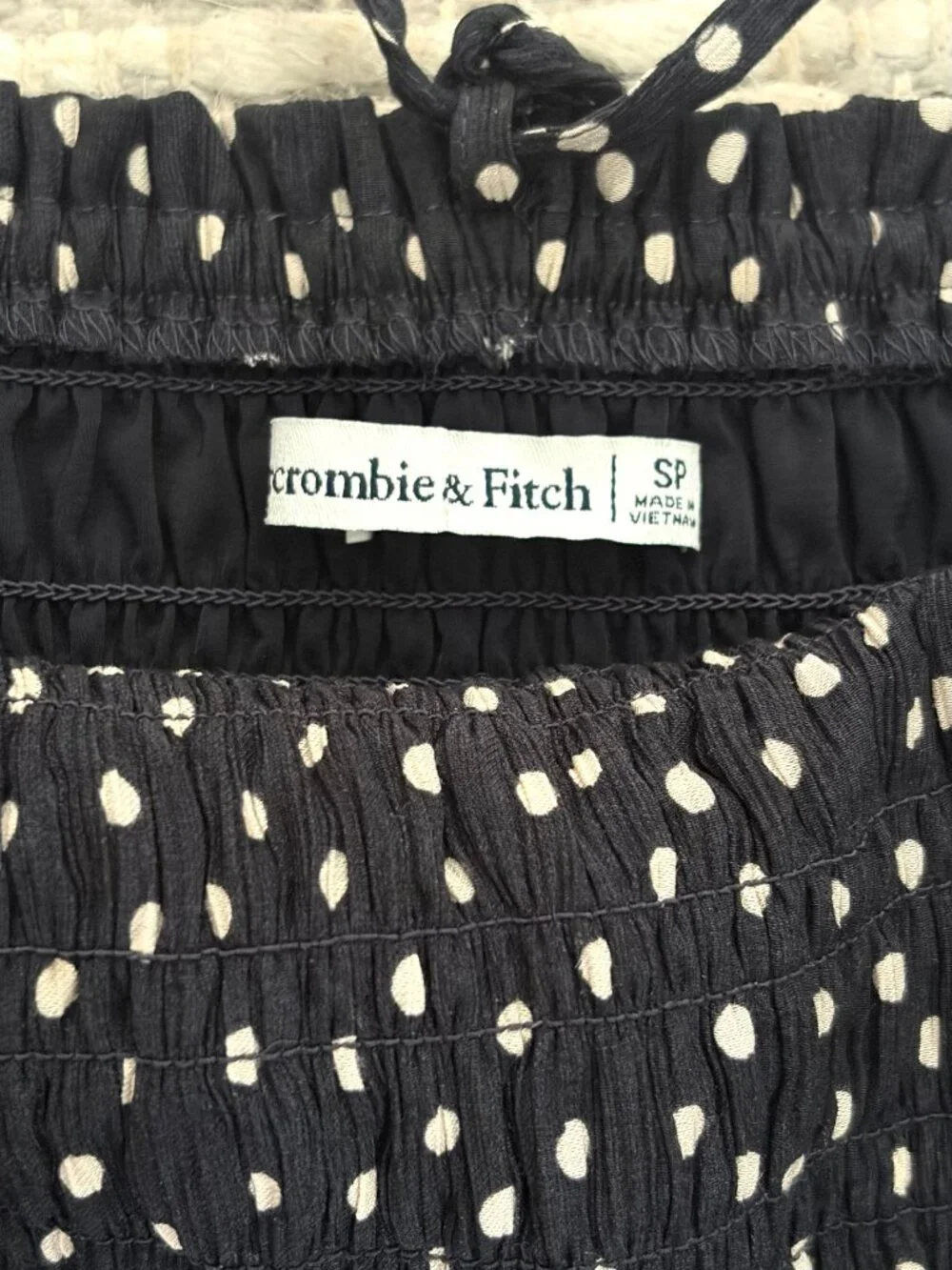A&F Smocked Bodice Flowy Maxi Dress SP
